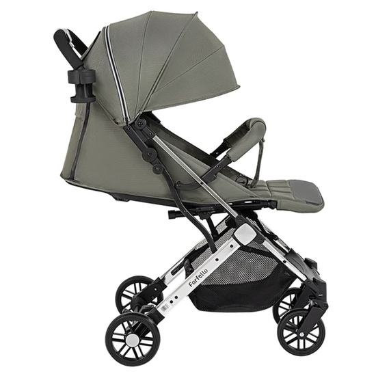 Коляска прогулочная Farfello Comfy Go Comfort Chrome Silver Green Chrome/Зелёный - 3